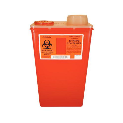 Kendall Healthcare 8881676434 Monoject Sharps Disposable Container Red 14 Quart Kendall Healthcare 8881676434 Monoject Sharps Disposable Container Red 14 Quart